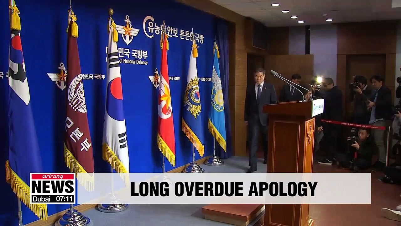 Defense chief says sorry for military's sexual assaults during Gwangju Democracy Movement