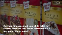 Four Duncan Hines Cake Mixes Recalled For Potential Salmonella Contamination