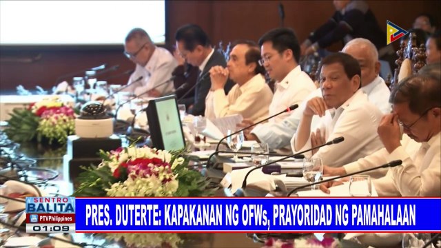 Pangulong Duterte: Kapakanan ng OFWs, prayoridad ng pamahalaan