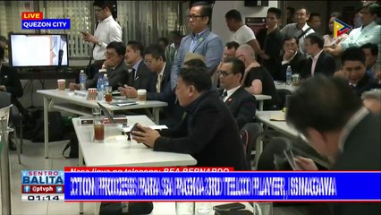 Selection process para sa pagka-3rd Telco player, isinagawa