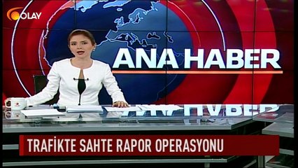 Trafikte sahte rapor operasyonu