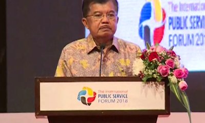 Jusuf Kalla Buka The International Public Service Forum 2018