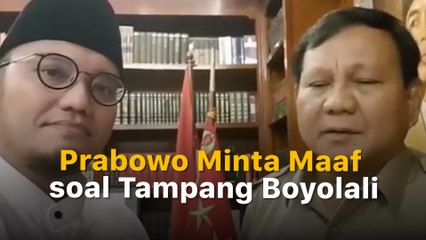 Permohonan Maaf Prabowo Subianto