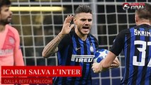 Champions, Icardi salva l'Inter dalla beffa di Malcom
