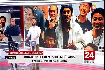 Ronaldinho solo tendría seis dólares en cuentas bancarias