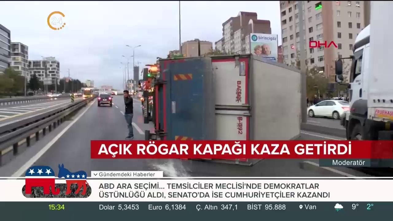 Açık rögar kapağı kaza getirdi