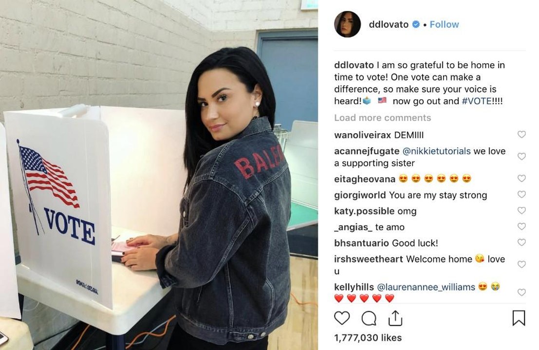 Demi lovato: erster post