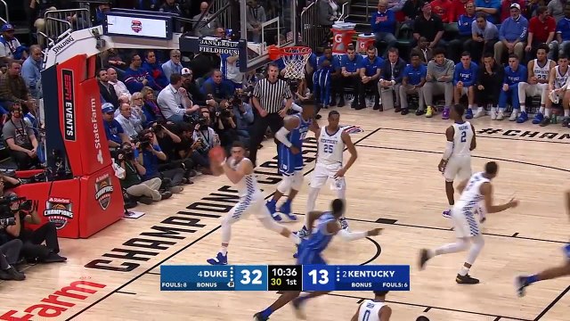 Zion Williamson R.J. Barrett score 61 points for Duke vs. Kentucky College Basketball Highlights