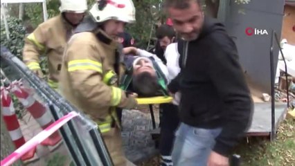 Kadıköy’de İnşaat Çukuruna Düşen İşçiye Kurtarma Operasyonu