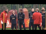 Manchester United Train Ahead Of Champions League Match Against Juventus