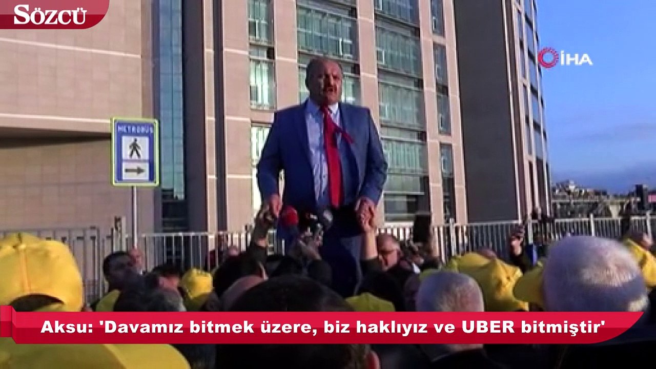 UBER davası sonrasında taksicilerden açıklama