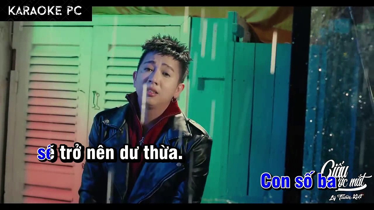 Karaoke Giấu Nước Mắt - Lý Tuấn Kiệt