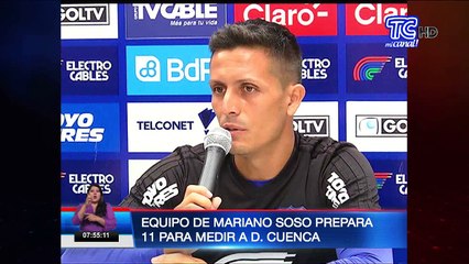 Tải video: Equipo de Mariano Soso prepara 11 para medir a Deportivo Cuenca