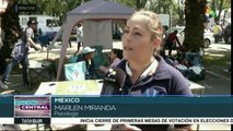 Caravana de migrantes descansa en albergue de Ciudad de México