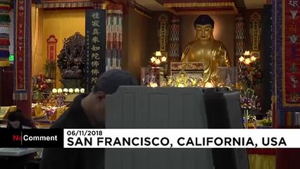 Watch: Voters cast their ballot in an unusual polling place in San Francisco