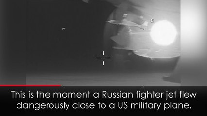 Russian fighter jet flies dangerously close to US plane