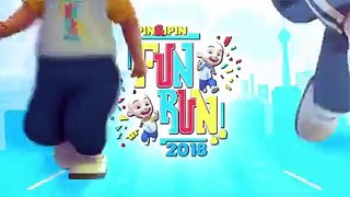 Seronoknya dapat berlari bersama Upin, Ipin dan kawan-kawan kan? Jom ajak mak, ayah, kakak, abang, adik dan semua kawan-kawan untuk sertai Upin & Ipin Fun Run 2