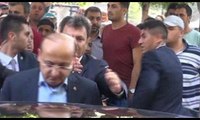 Şehit cenazesinde Yalçın Akdoğan'a protesto