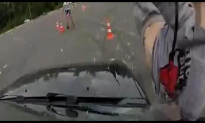 Pistte korkunç kaza... Sporcu görevliyi ezdi