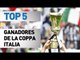 Top 5 ganadores de la Coppa Italia