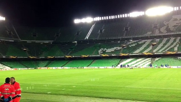 Betis-Milan: Entrenamiento del Betis en el Benito Villamarín