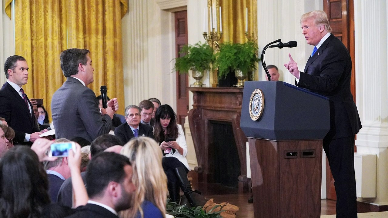 Trump clashes with CNN reporter in exchange at the White House