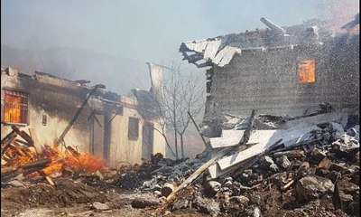 Çankırı’da büyük yangın: 25 ev kül oldu