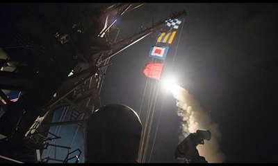 ABD'nin Suriye'ye saldırısından ilk görüntüler