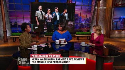 .@kerrywashington gave an amazing performance in the new @AmericanSonPlay, and we can't get over it! @carlosgreer will tell you everything, including who showed up at the after-party on #PageSixTV!