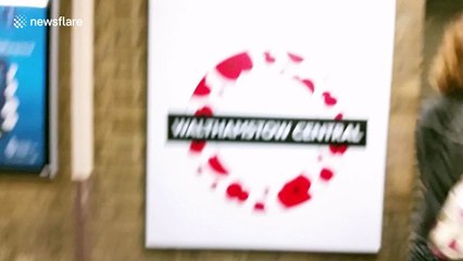 Walthamstow Central station unveils new poppy roundel ahead of Remembrance Day