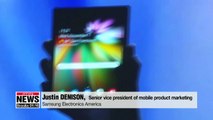 Samsung Electronics previews foldable smartphone at developers' conference in U.S.