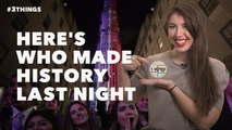 60-Second Video: Who Made History Last Night?