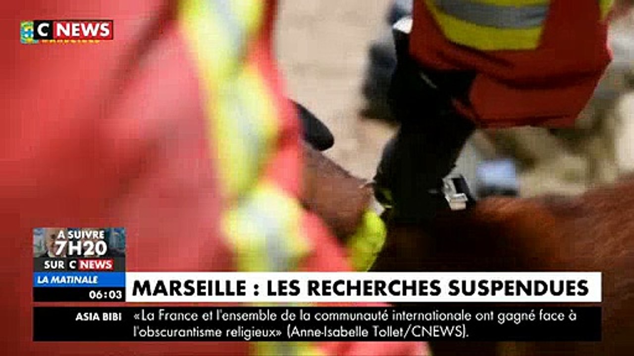 Marseille: Les recherches brutalement suspendues cette nuit le temps de détruire deux immeubles voisins