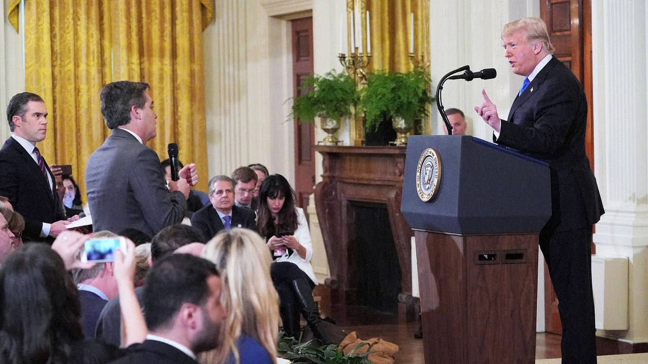Trump clashes with CNN reporter in exchange at the White House