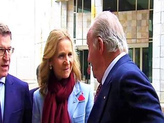 El rey Juan Carlos, libre y despistado, habla de princesa Leonor