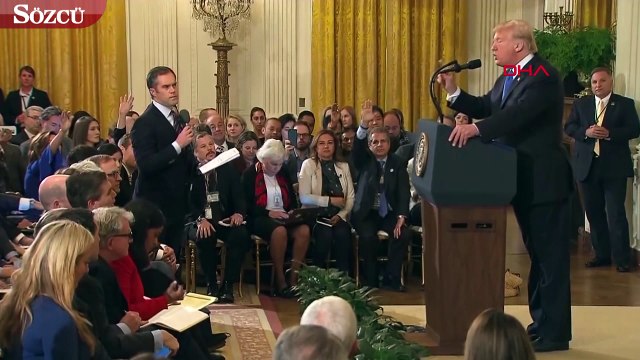 Trump canlı yayında CNN muhabiri ile tartıştı