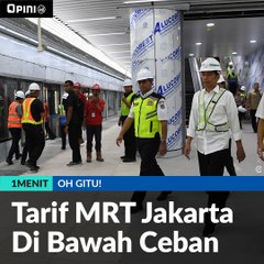Tarif MRT Jakarta Di Bawah Ceban