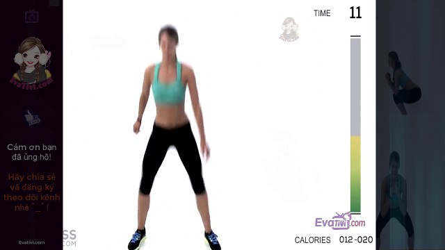 2. Đẹp dáng - 5 phút tập luyện giup năng mong và đuì hiệu quả