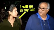 Janhvi Kapoor Shows Attitude To Boney While Leaving Sanjay Kapoor's Party