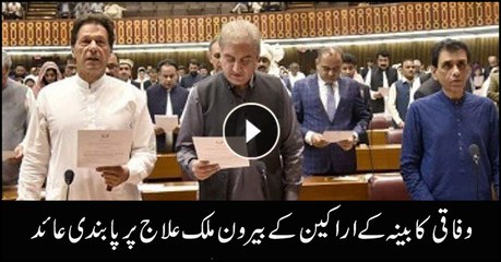 Government bans ministers treatment abroad