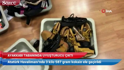 Spor ayakkabı içinde kokain