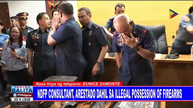 NDFP consultant, arestado dahil sa illegal possession of firearms