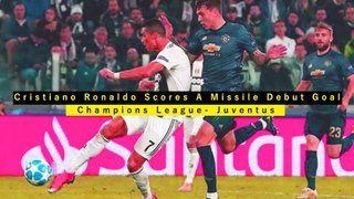 Cristiano Ronaldo Scores A Missile Goal 8 Nov 18- Champions League Debut Goal For Juventus