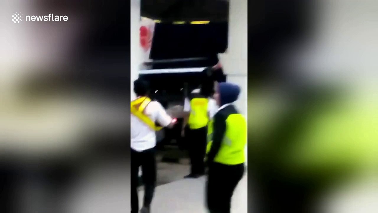 Lion Air plane smashes into electricity pole a...