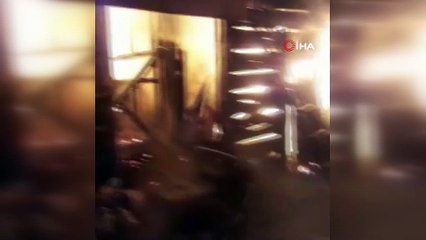 Bolu’da, tek katlı ev alev alev yandı