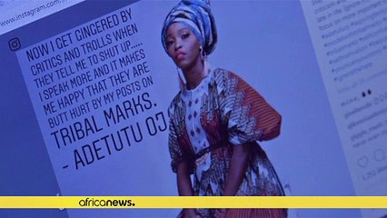 Nigerian model with tribal marks challenges stereotypes