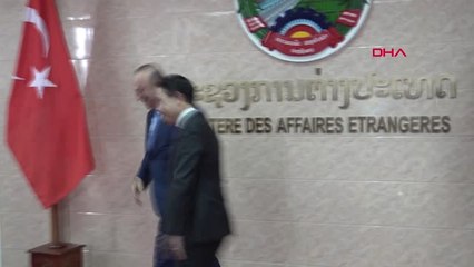 Çavuşoğlu Laos Dişişleri Bakani Saleumxay Kommasith ile Diplomatik Vize Muafiyeti Anlaşması...