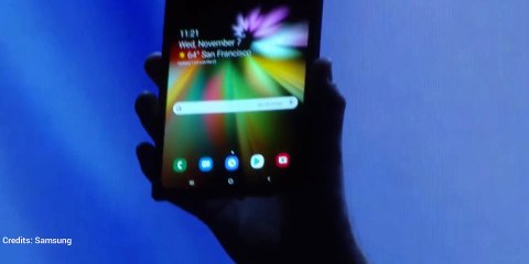 Samsung presenta su primer móvil plegable, el Infinity Flex Display