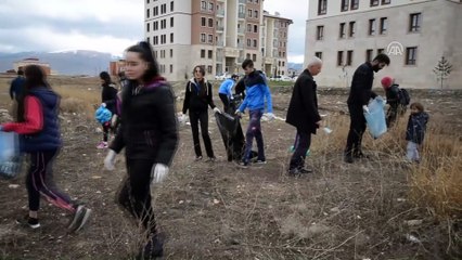 Şehitler diyarında öğrencilerden temizlik kampanyası - KARS