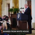 White House bars CNN reporter after heated Trump exchange